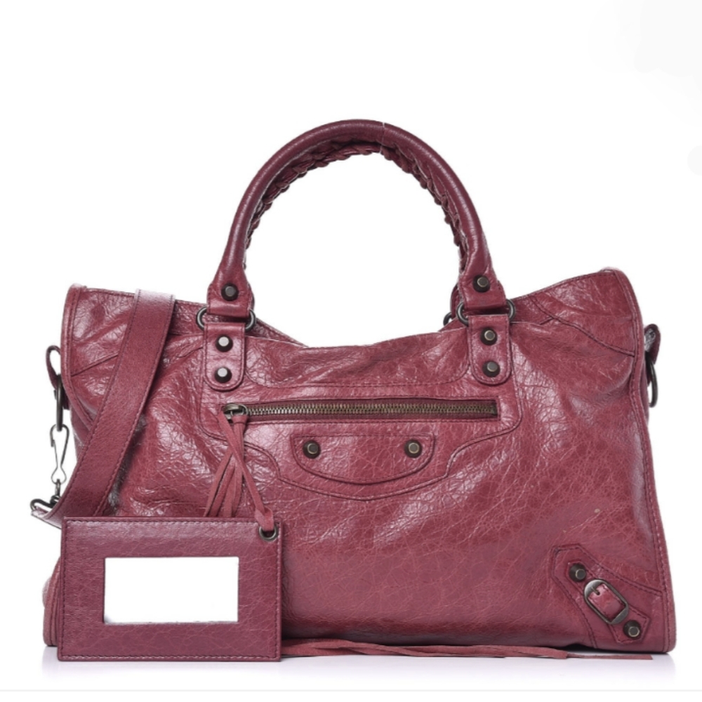 Balenciaga Agneau Classic City Moto Bag